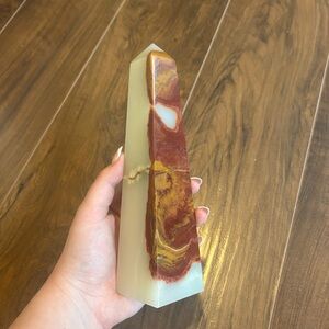 Green Onyx Pyramid Crystal